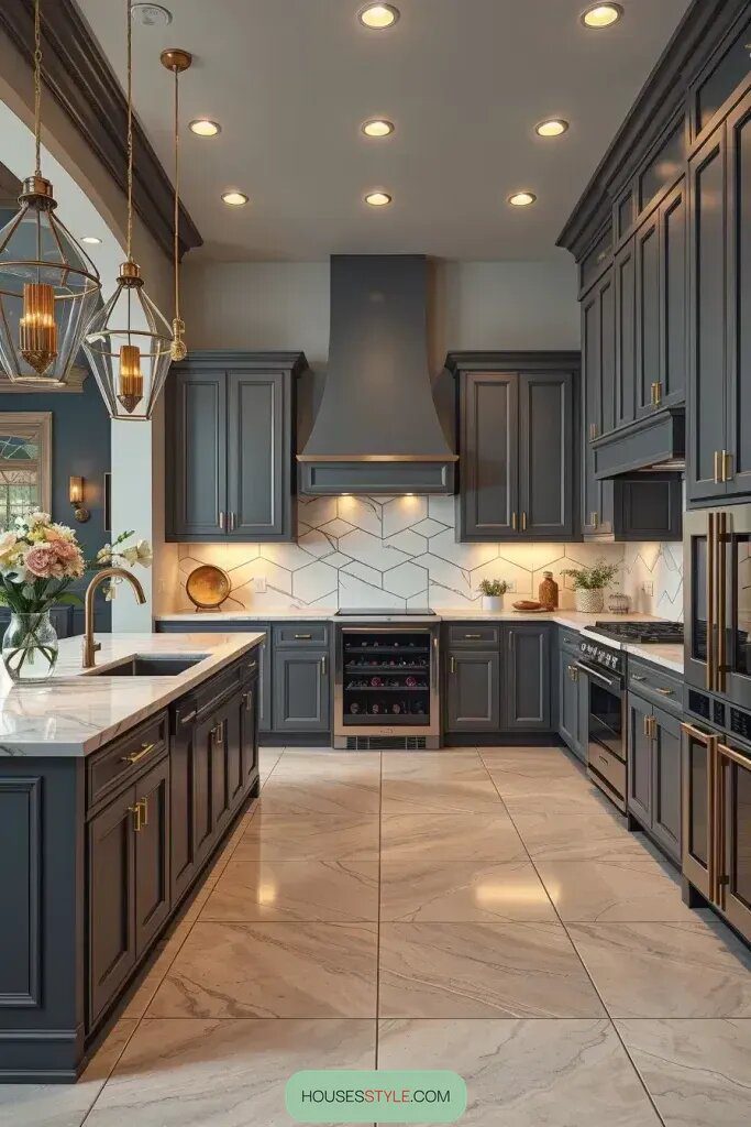 Sophisticated Gray Cabinets for Luxury Kitchens