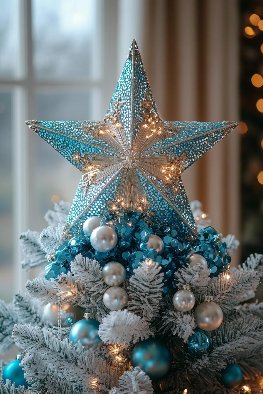 21. Glamorous Frosty Tree Toppers - photo 3