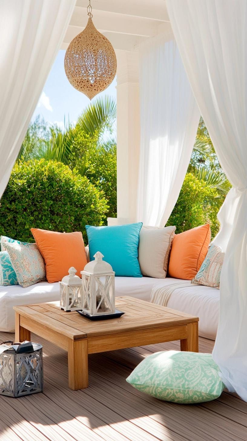 19. Canopy Patio with Flowing Sheer Curtains - photo 2