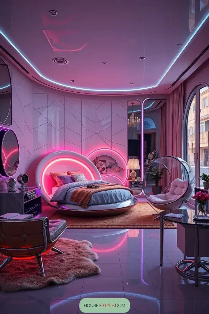 Step back in time with a futuristic twist: Vintage-inspired bedroom designs