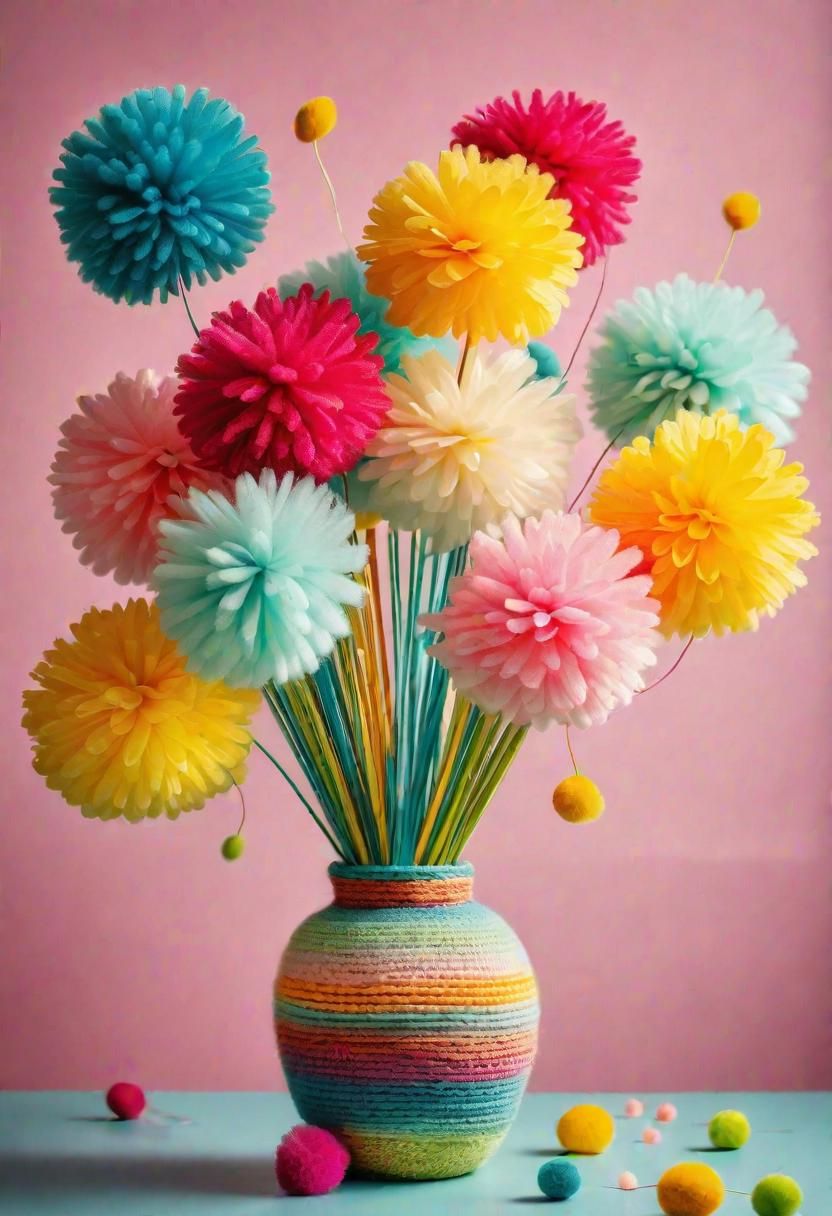21. DIY Pom-Pom Bouquet