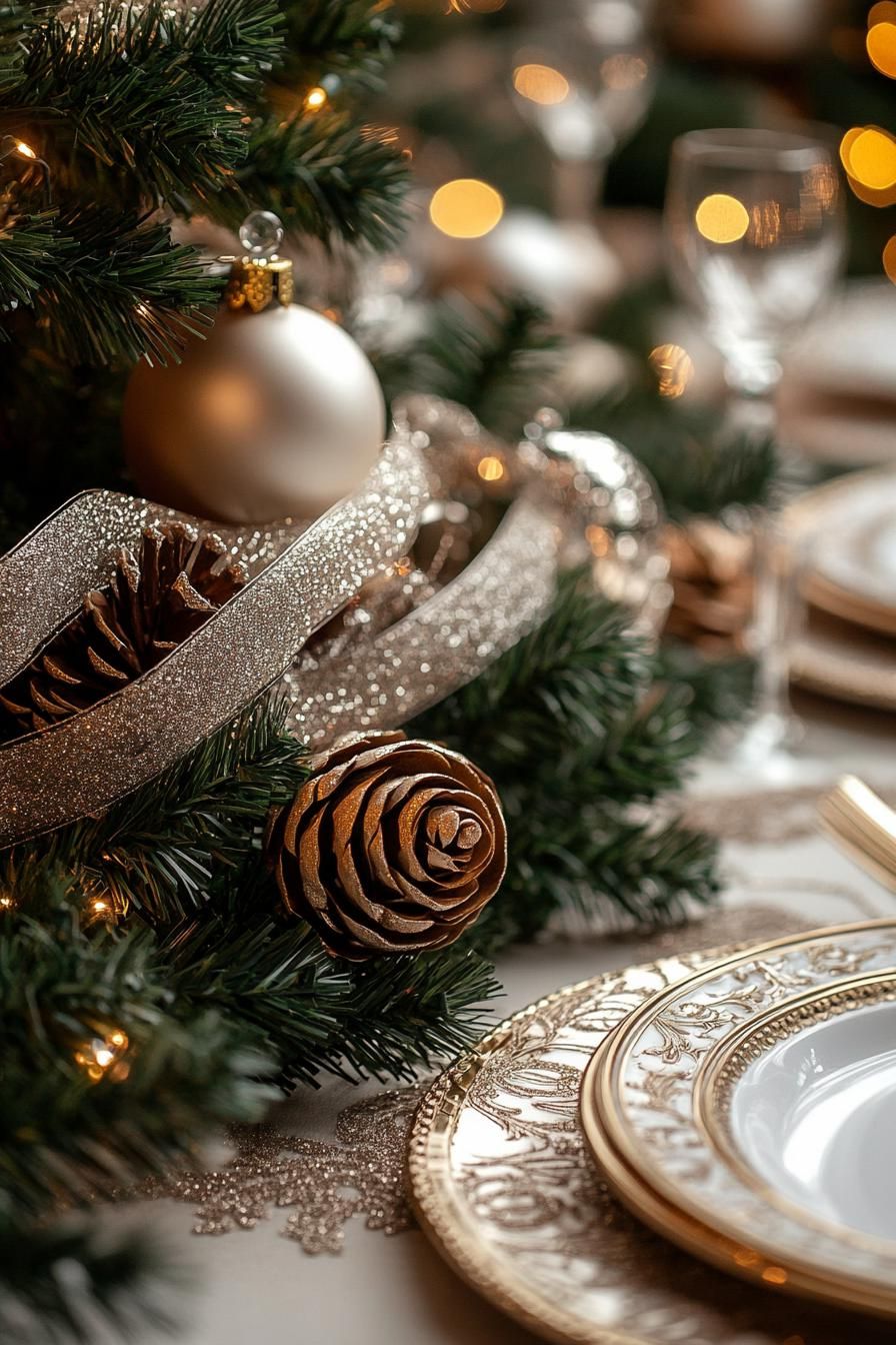 10. Elegant Christmas Table Setting Ideas - photo 2