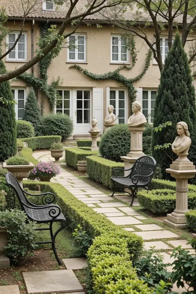 Elegant Stone Statues for Classic Gardens
