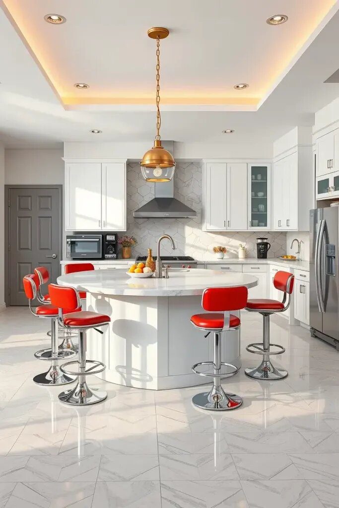 Diner-Style Bar Stools for a Retro Feel