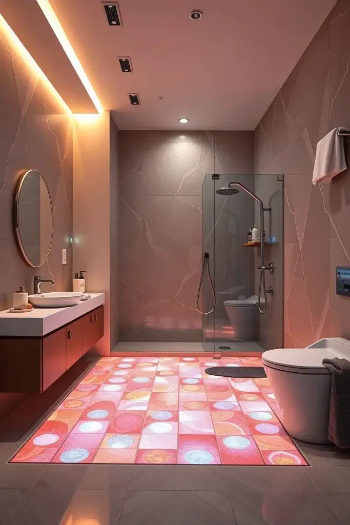 LED Shower Floors That Change Color - photo 2