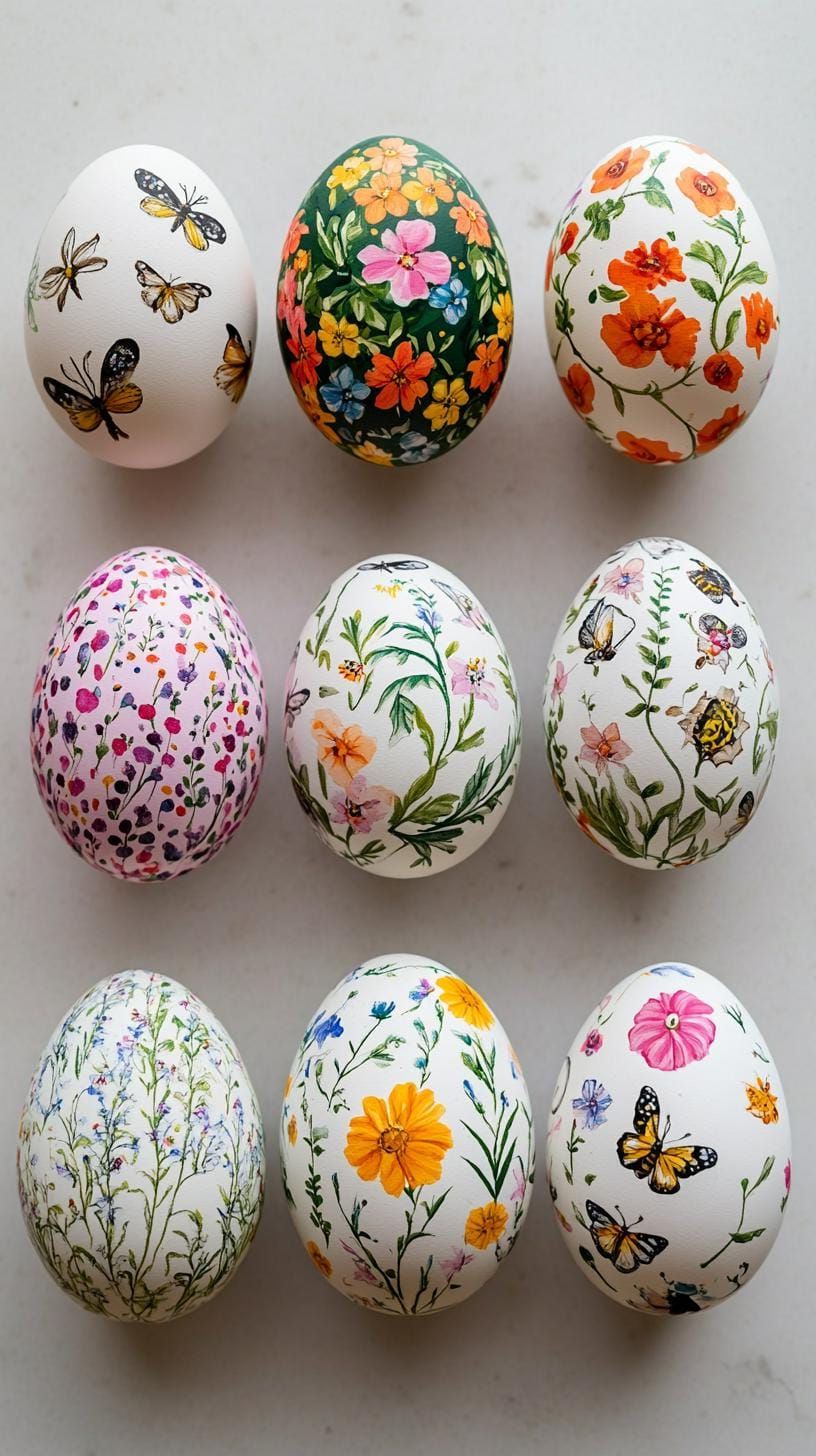 6. Mini Spring Scene Painted Eggs - photo 3