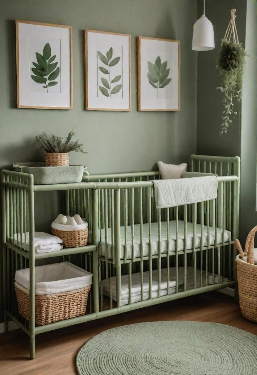 26. Sustainable Sage Green Dinnerware for Babies