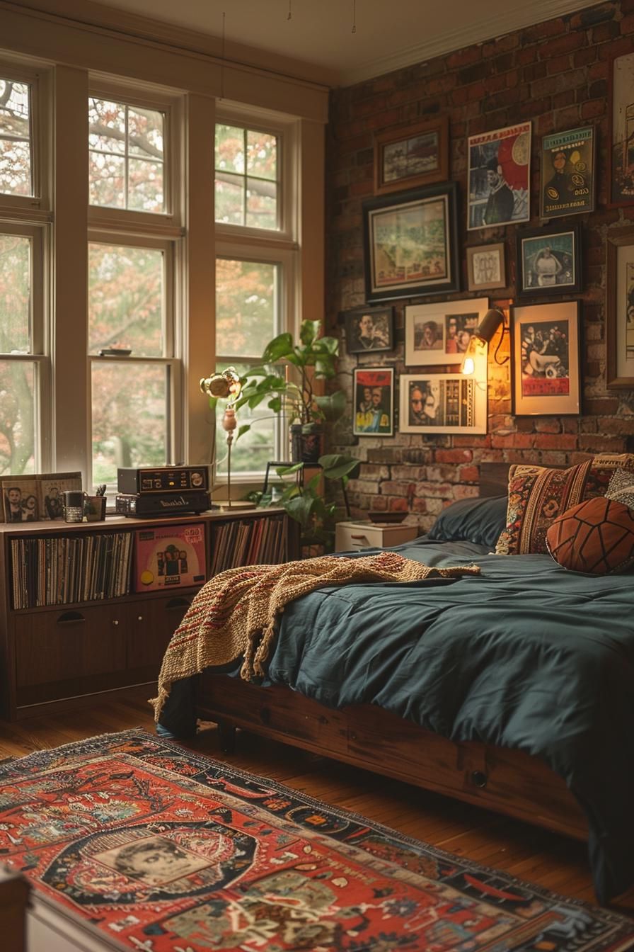 6. Vintage Vinyl Record Wall Art