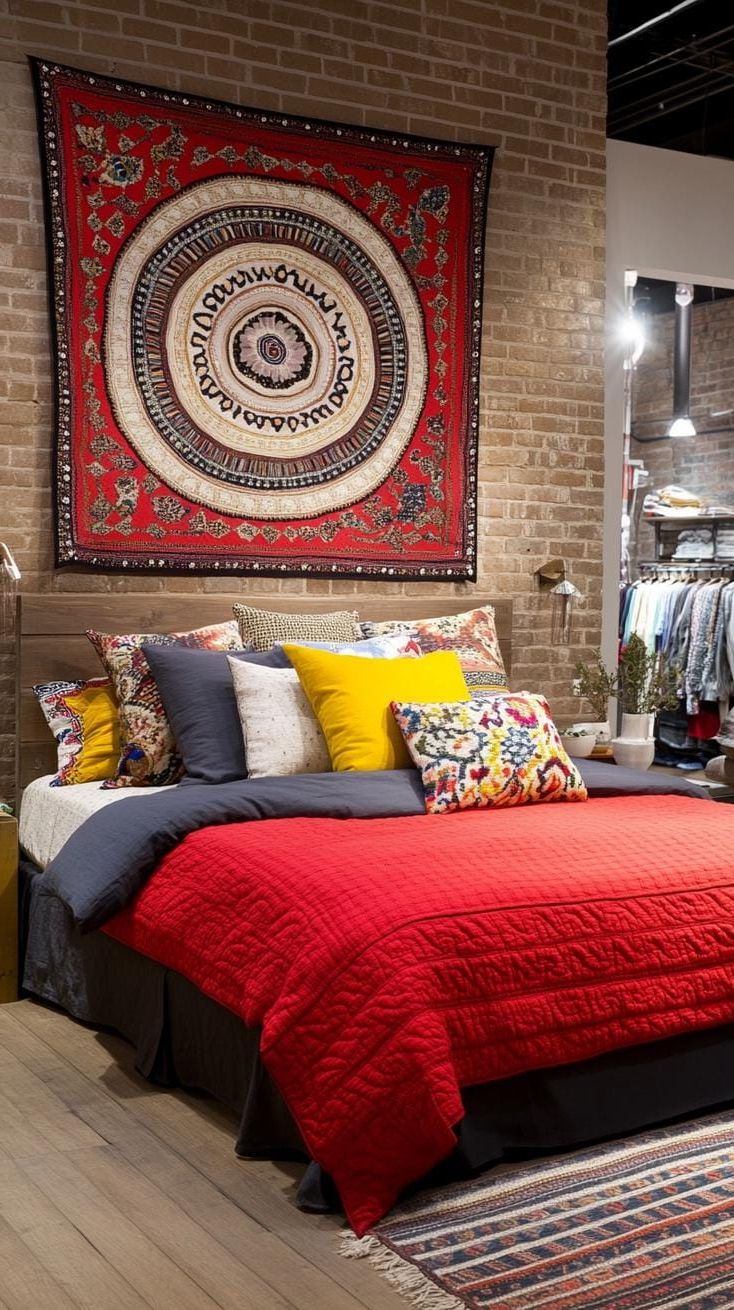 16. Magical Tapestry-Filled Bedroom