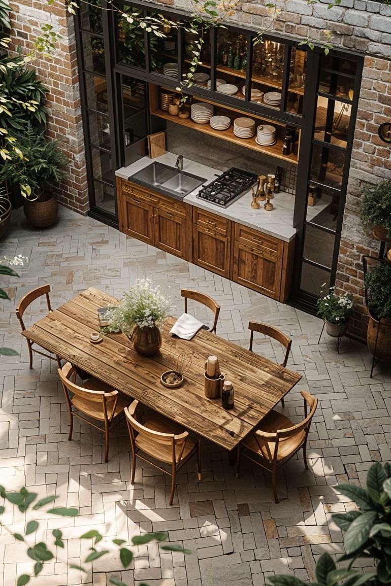 3. Elegant Herringbone Concrete Patio - photo 3