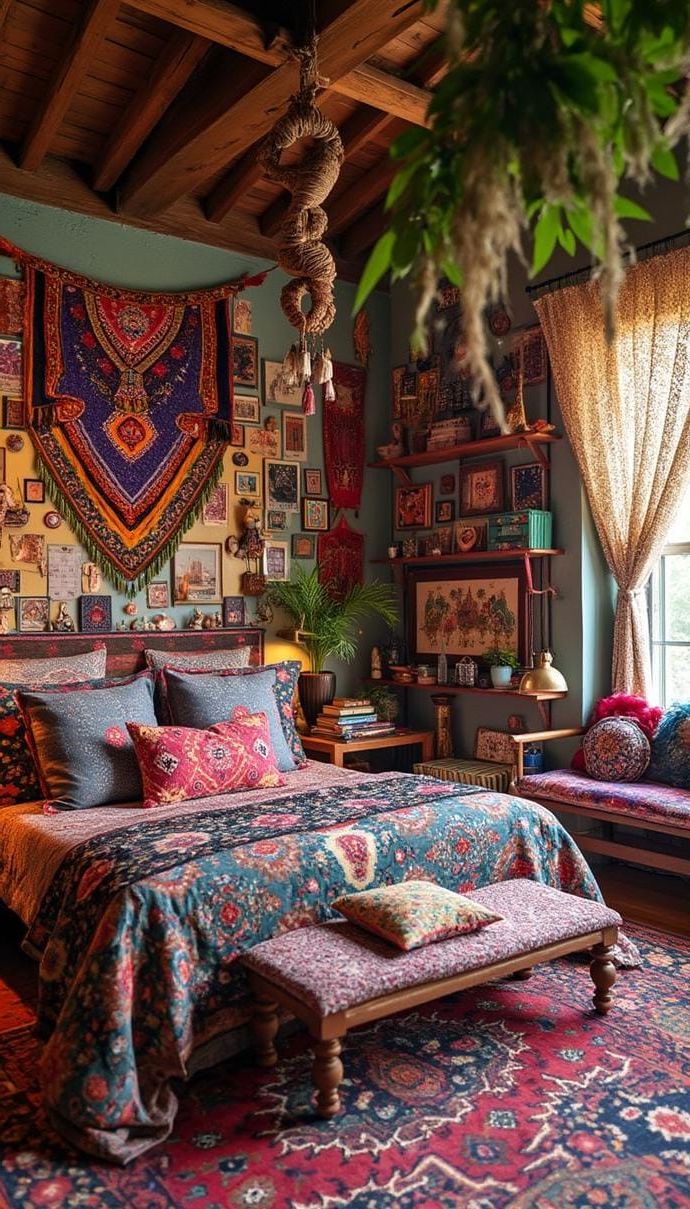 11. Bohemian Loft Decor Inspiration