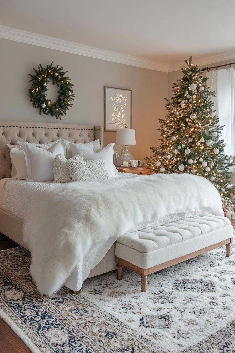 8. White Faux Fur Delight