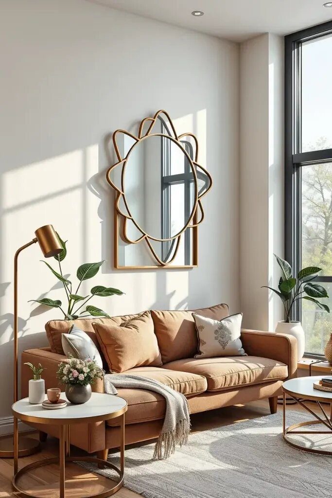 7. Make a Statement With a Unique Mirror