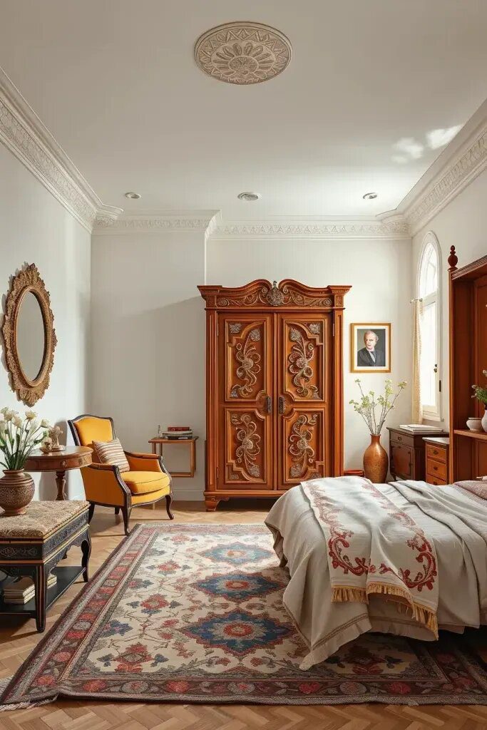 Carved Wardrobes That Double as Storage