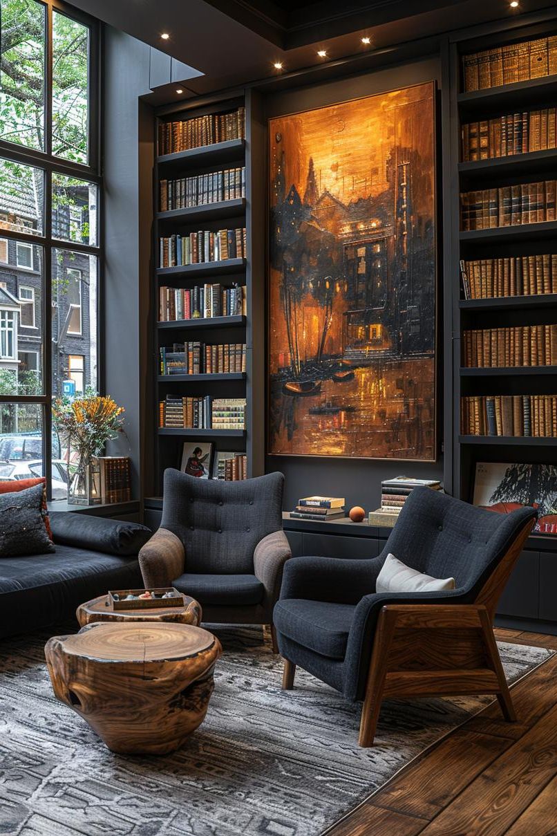 10. Mood Lighting on Dark Walnut
