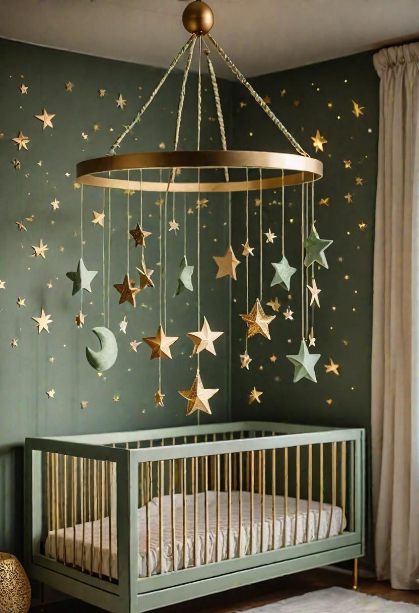 4. Celestial Mobile: Sage Green Delight
