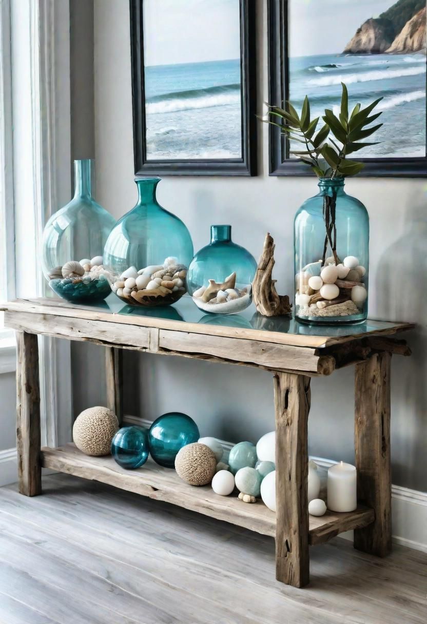 25. Coastal Charm Entrance Decor