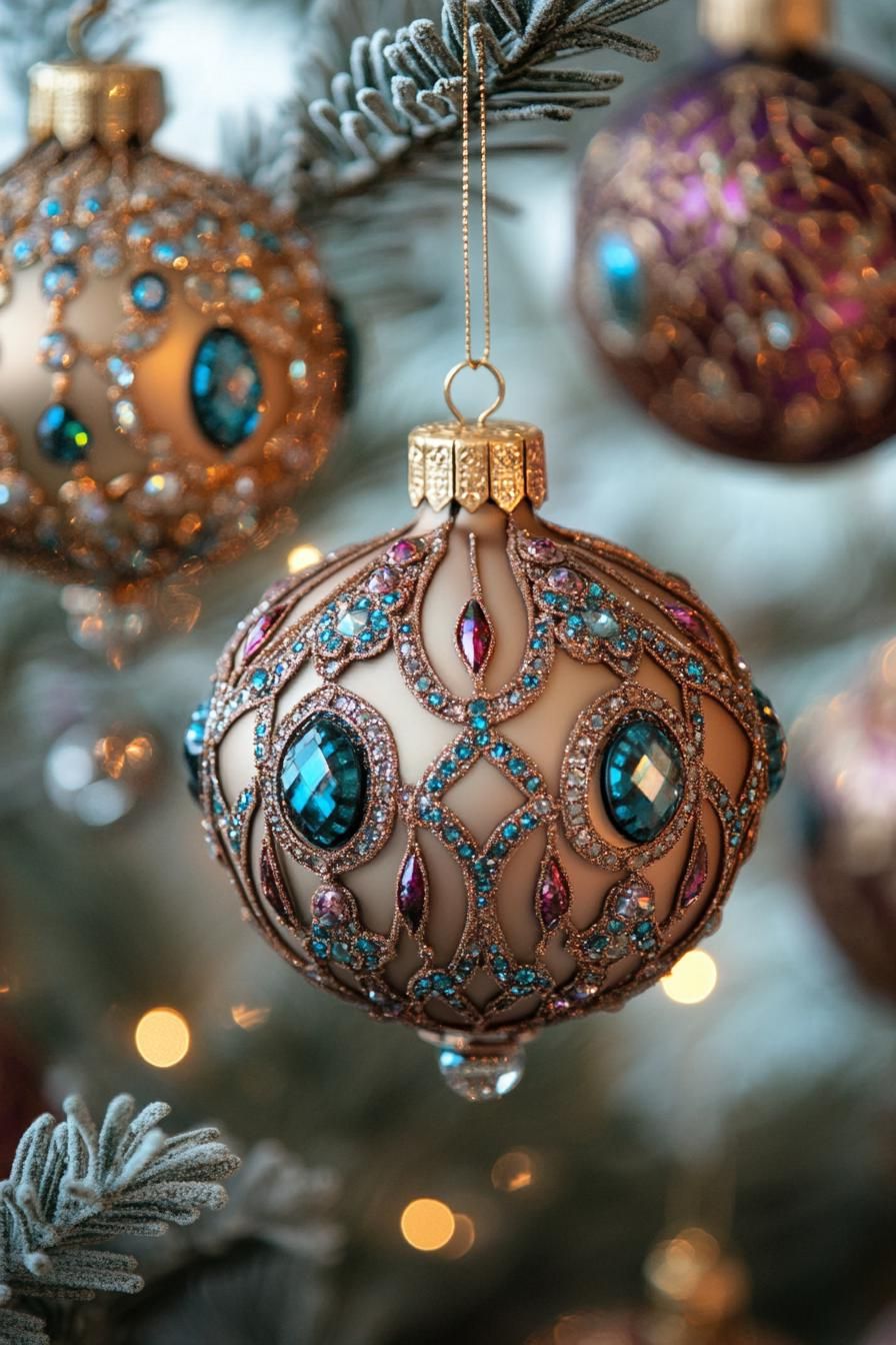 3. Gemstone-Accented Ornament Ideas - photo 3