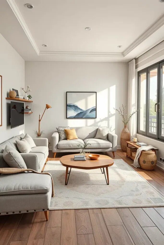 Coordinating Colors And Layout For A Warm Living Space