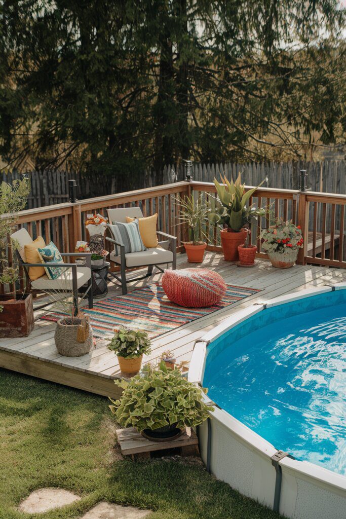 A Fire Pit Paired With the Pool