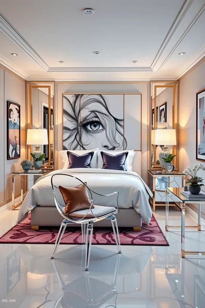 Glass And Lucite Furniture For An Open Look