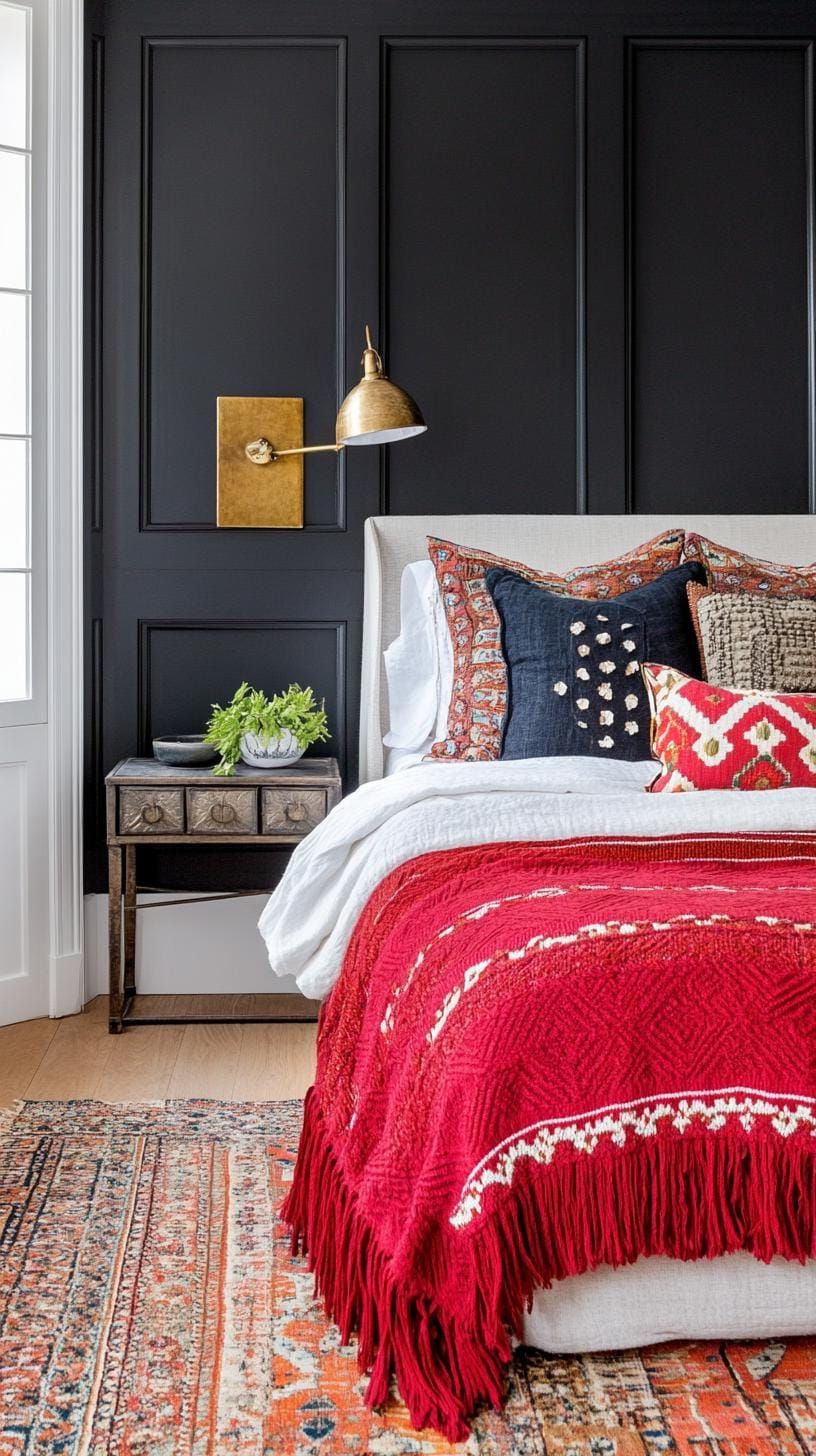 7. Grunge Glamour: Dark Moody Colors Meet Metallic Gold