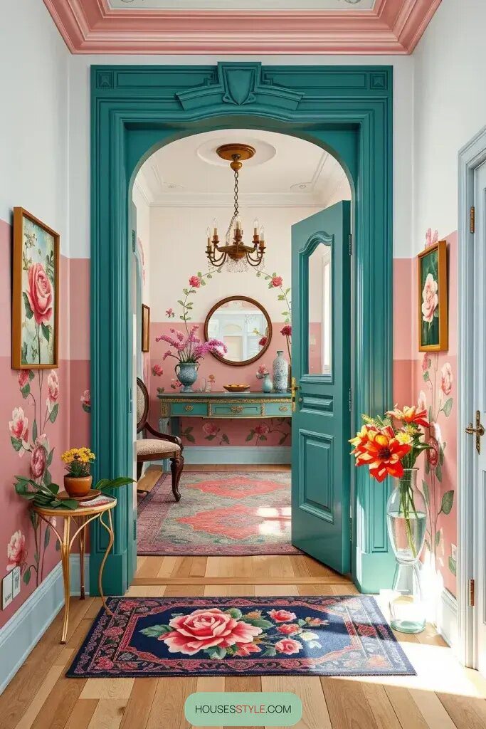 The Emotional Impact of Hand-Painted Entryway Design