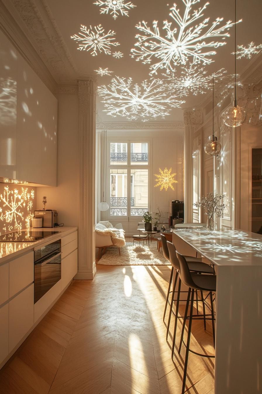21. Snowflake Projector Wall Displays - photo 2