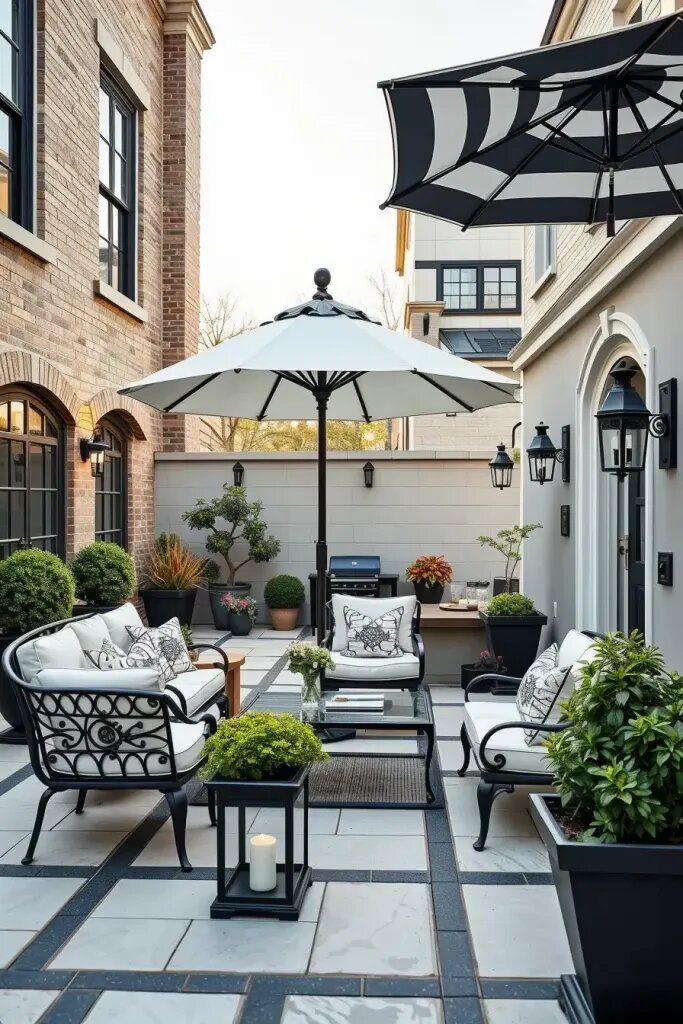 Black and White Style for Outdoor Rooms - photo 3