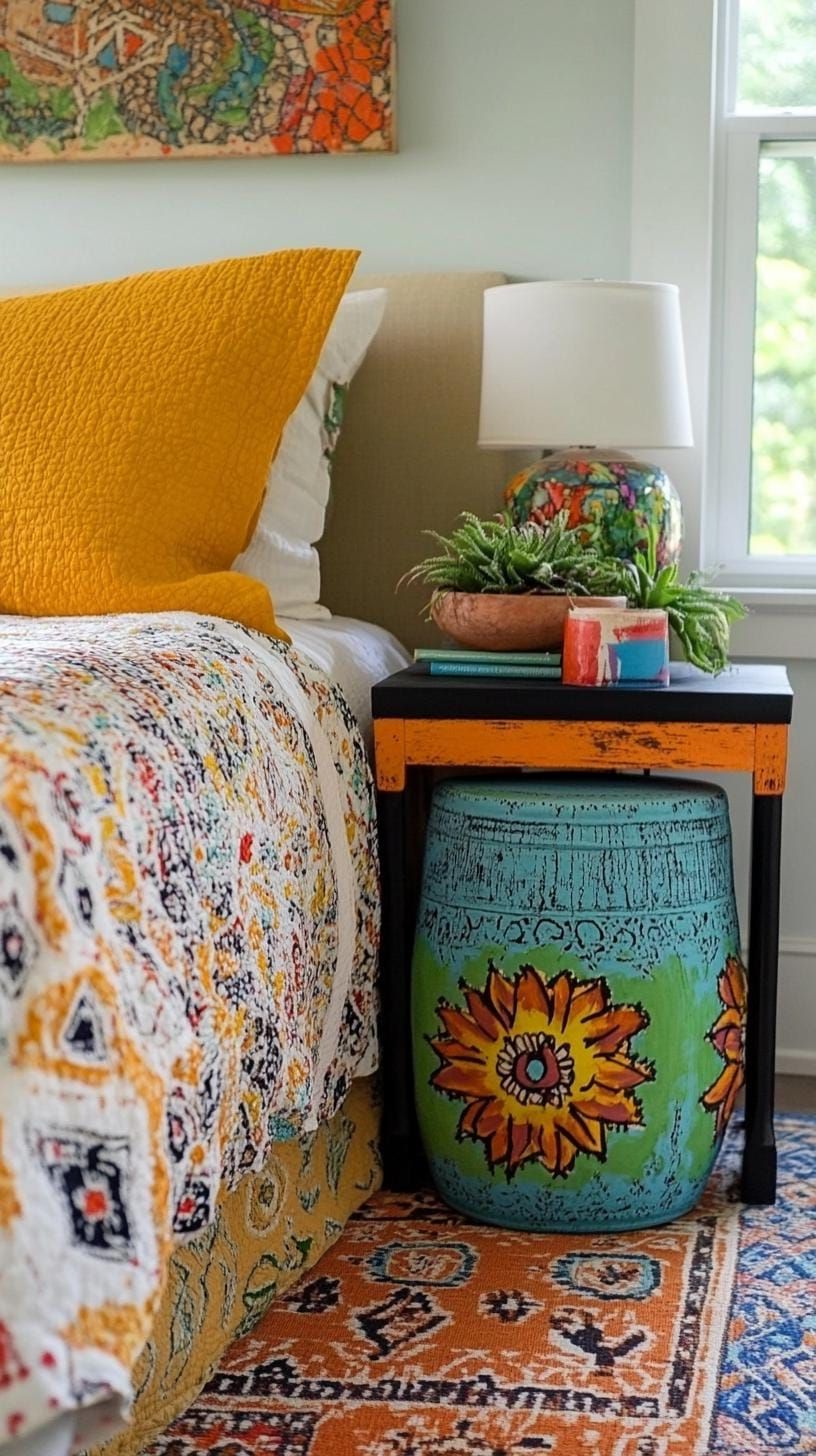 16. Artistic Bedside Table Picks - photo 4