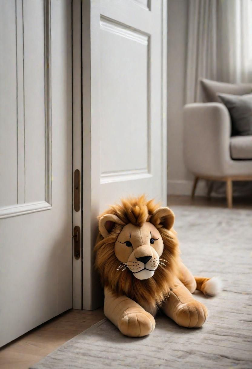 29. Lion Cub Door Stopper for Naptime Charm