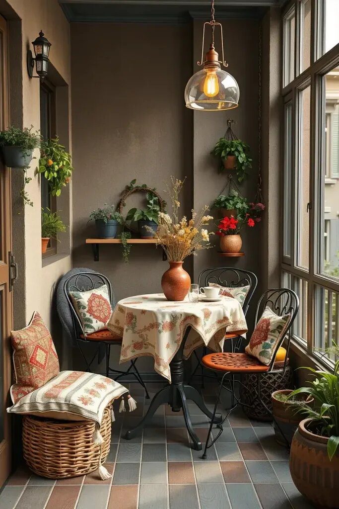 Setting Up a Bohemian Dining Nook
