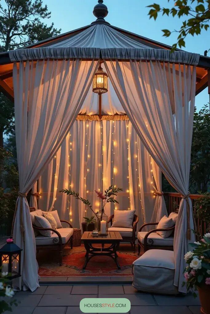 Elegant Canopy Drapes For A Soft Touch