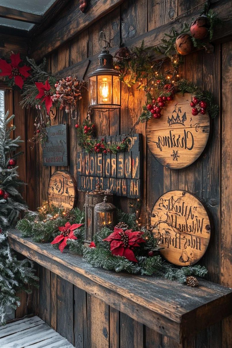9. Wooden Holiday Sign Decor - photo 3