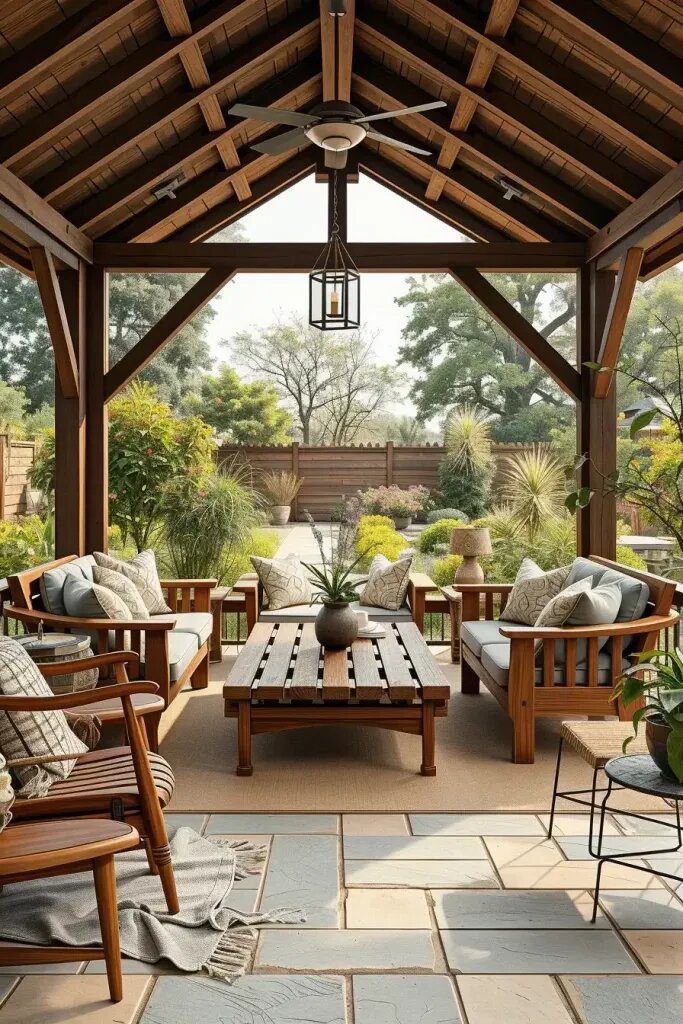 Natural Wood Furniture for Rustic Gazebo Charm - photo 2