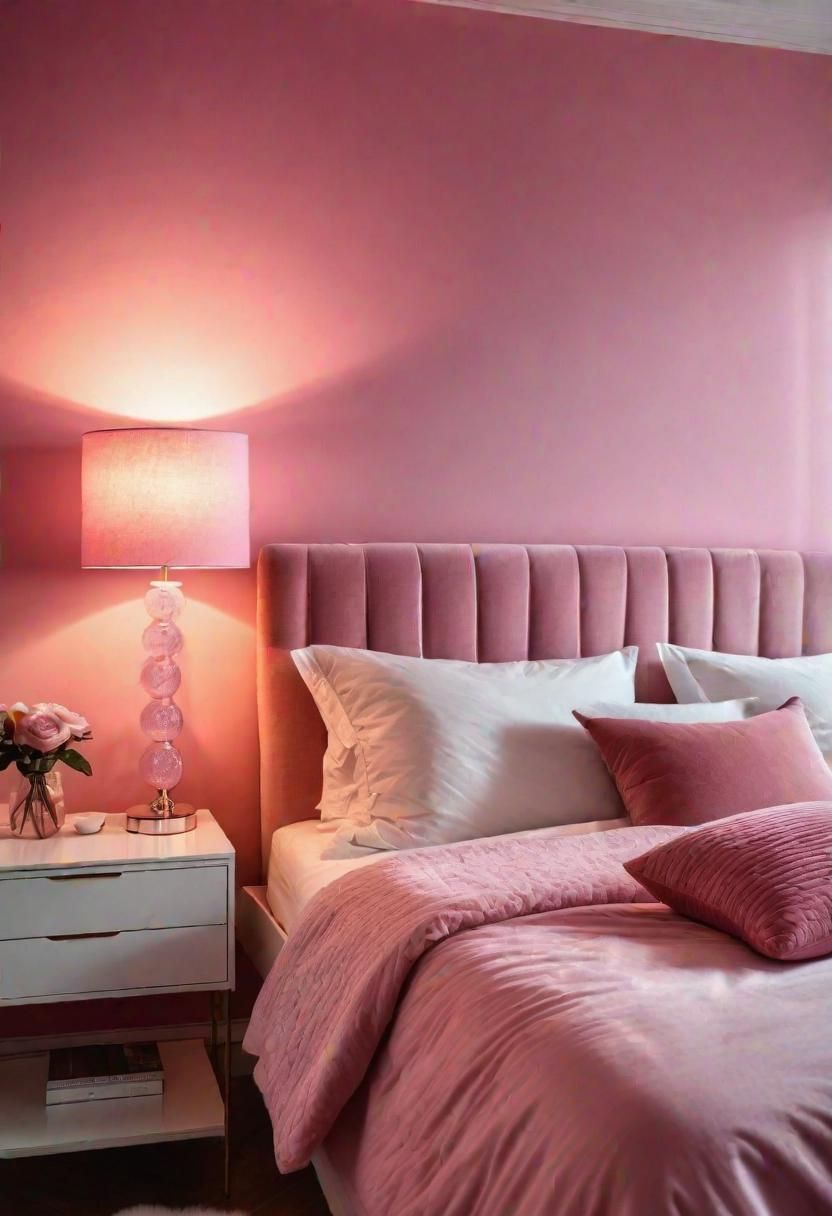 44. Frosted Pink Glass Lamp Ideas