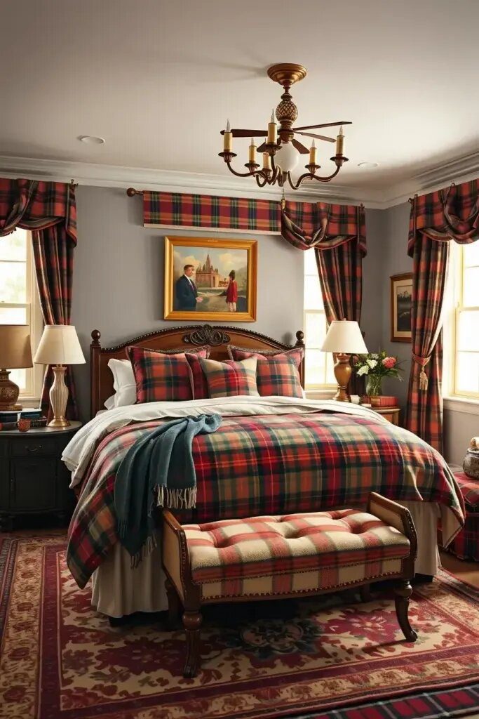Designing a Tartan-Themed Bedroom Step by Step