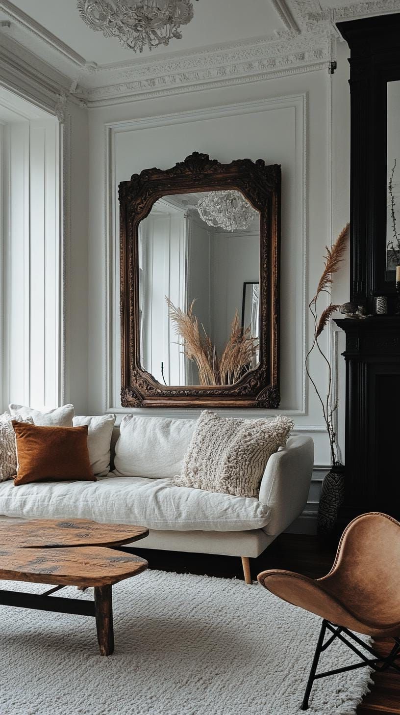 13. Bold Mirror Ideas for Moody Farmhouse Rooms - photo 2