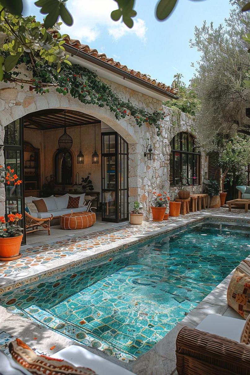 7. Exotic Pool Oasis Design Ideas