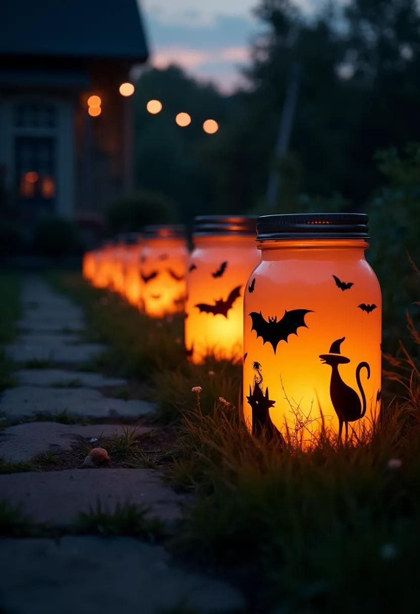 2. Spooky Mason Jar Luminaries