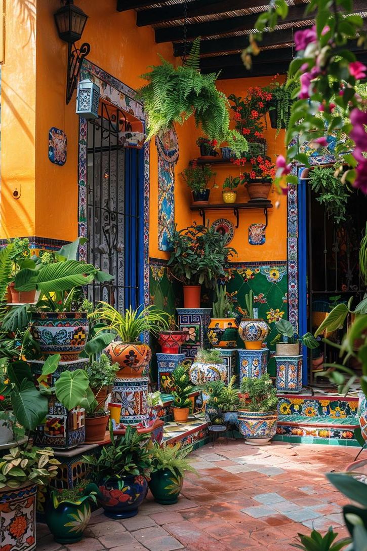 9. Vibrant Folk Art Planters - photo 2