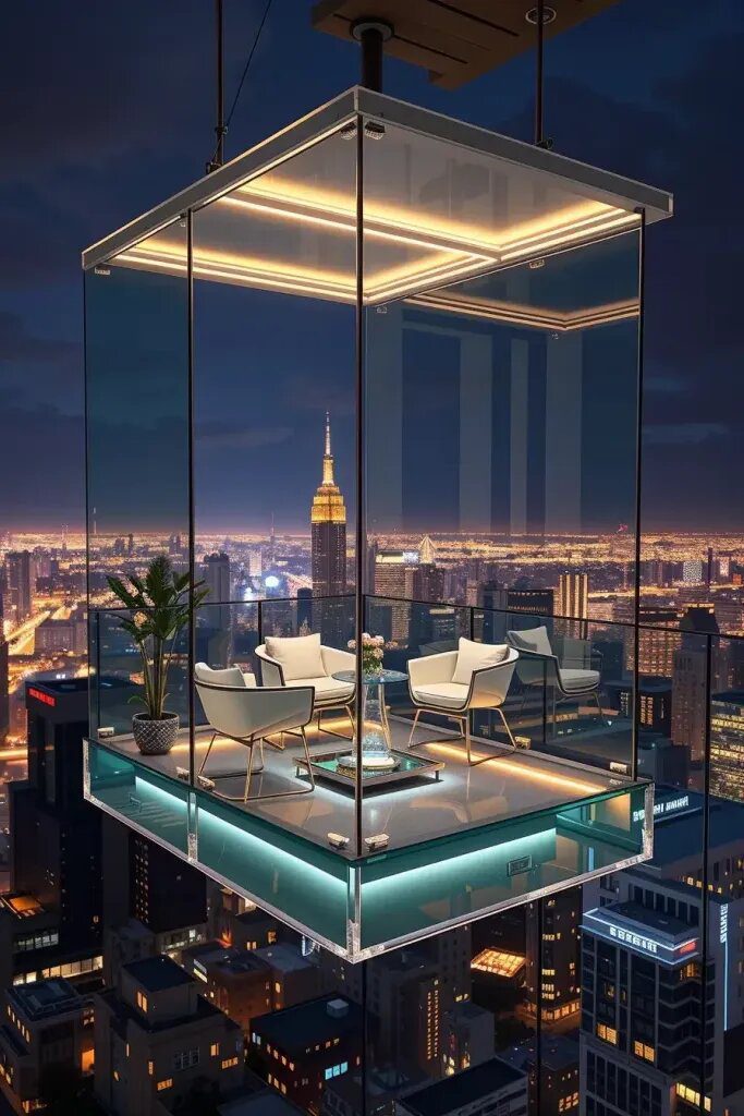 Suspended Glass Box Balconies in Midair - photo 2