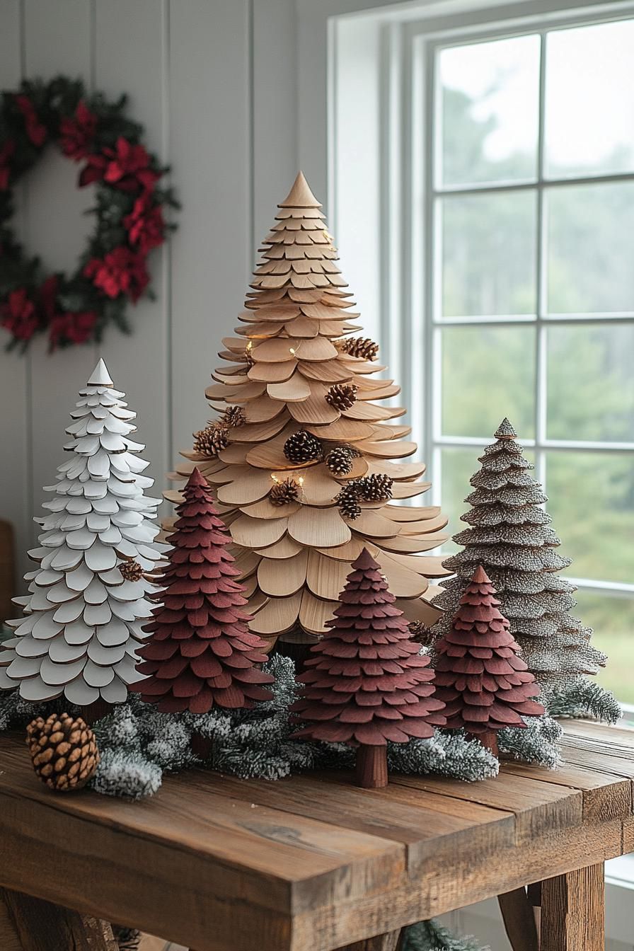 7. Rustic Wooden Christmas Tree Collection - photo 3