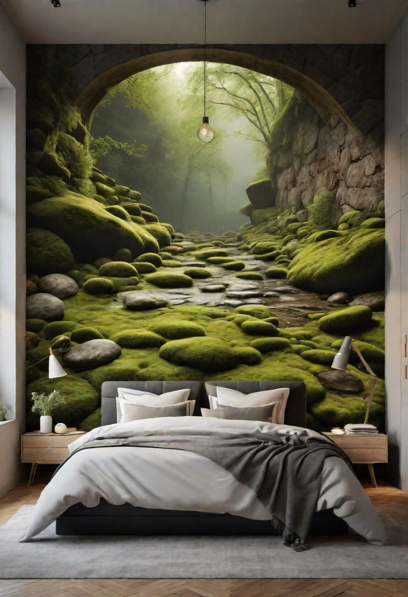 1. Earthy Wall Murals Showcase