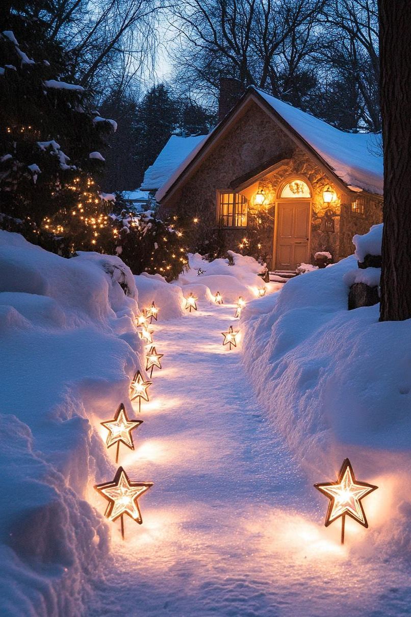 5. Star-Shaped Pathway Lights - photo 2