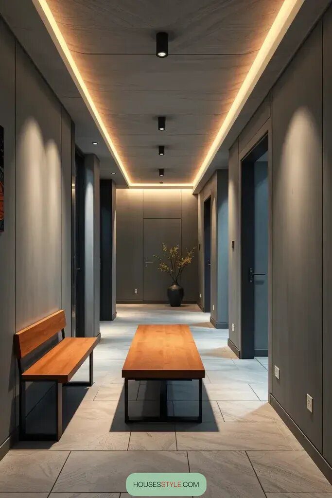 Concrete And Plaster Finishes For Modern Hallways - photo 2