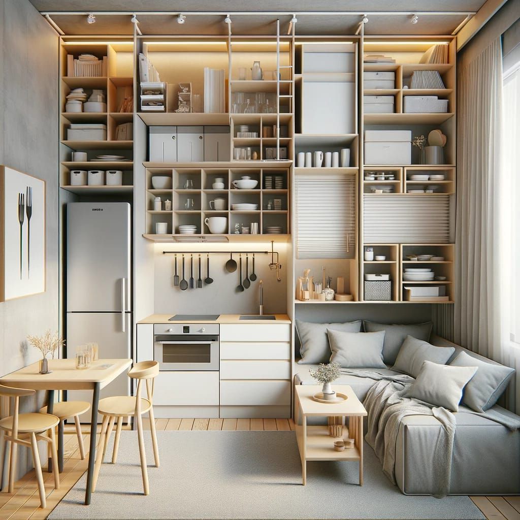 17. Studio Apartments With Strategic Storage