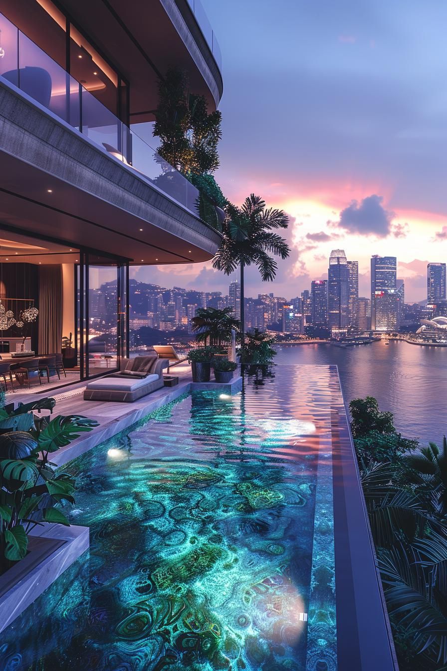 1. Sleek Infinity-Edge Pool Look - photo 3
