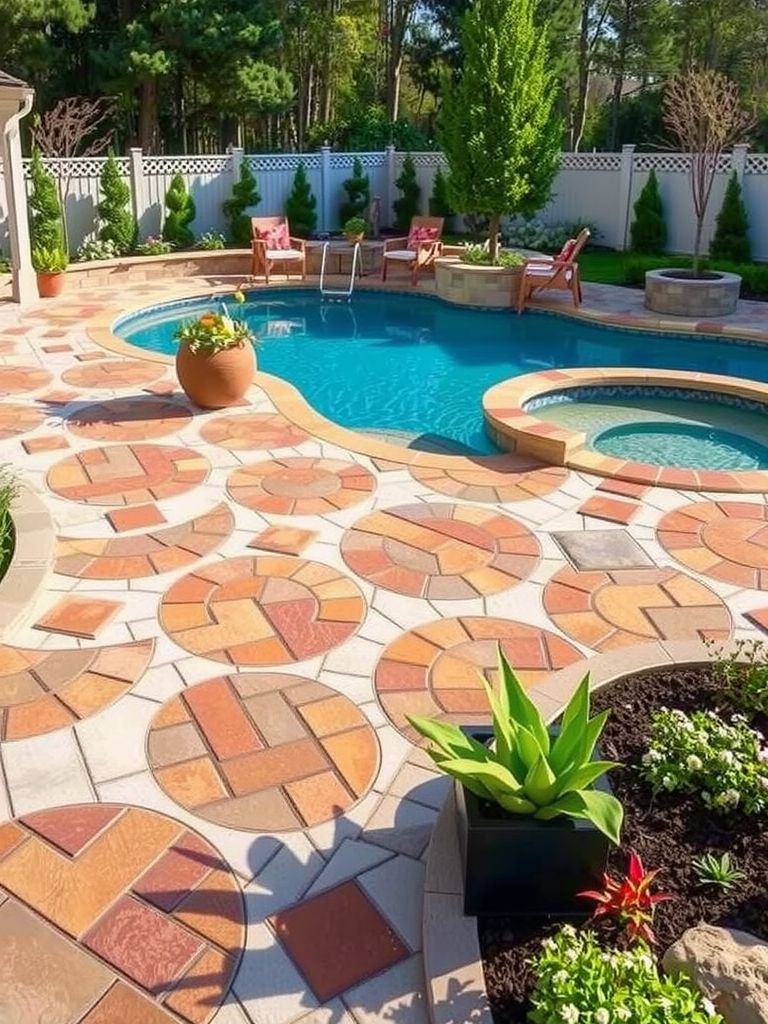 3. Elegant Paver Stone Decking