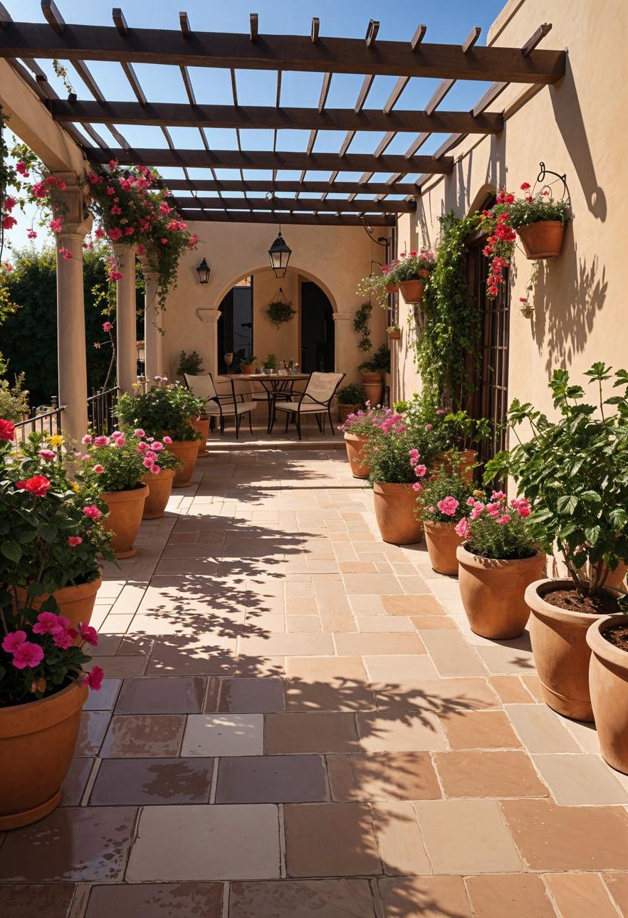 8. Warm Terracotta Paver Patio Ideas - photo 3